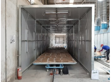 PALLET LINE IR LAMPS OVEN ROOM